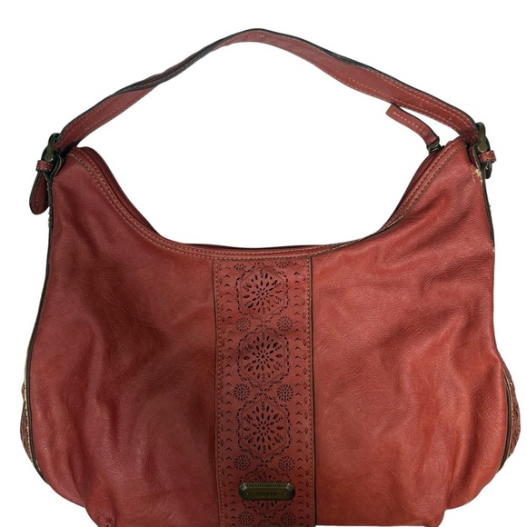 Chaps Handbags - Chaps Red Hobo Bag